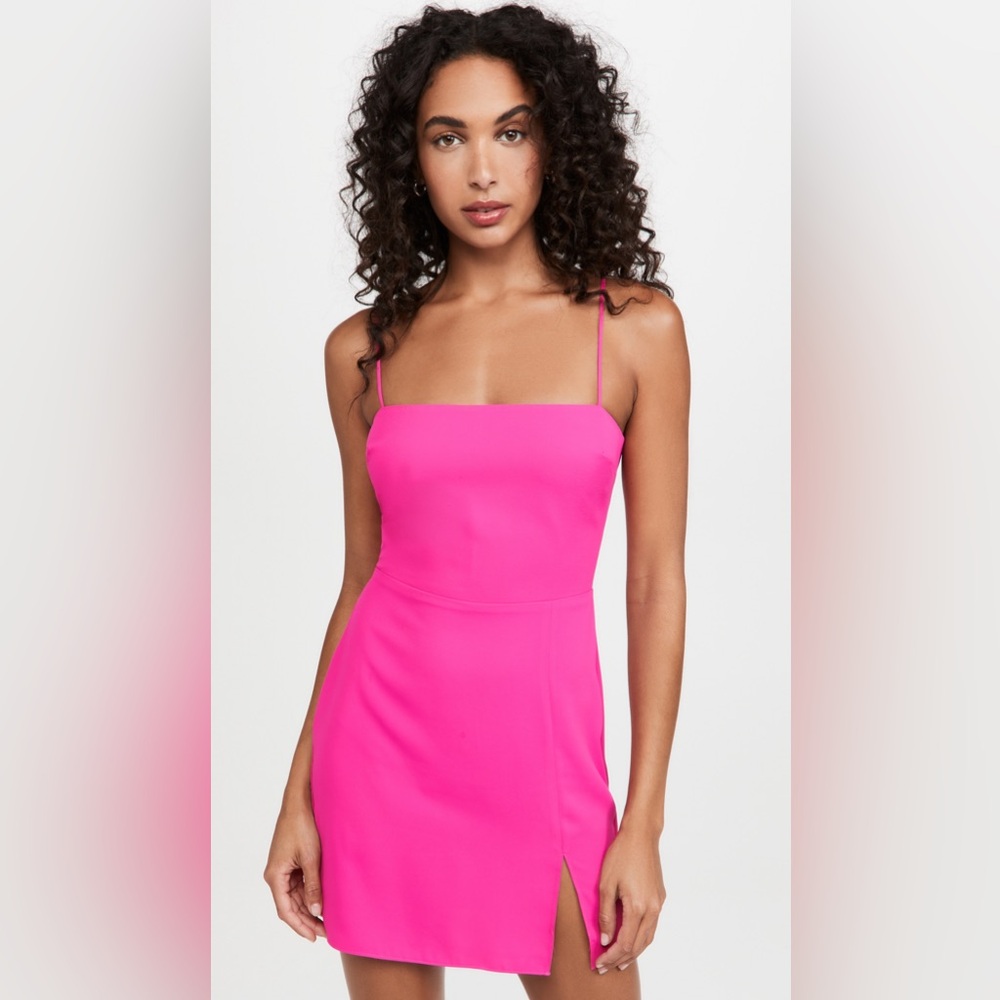 Amanda Uprichard Hot Pink Mini Dress